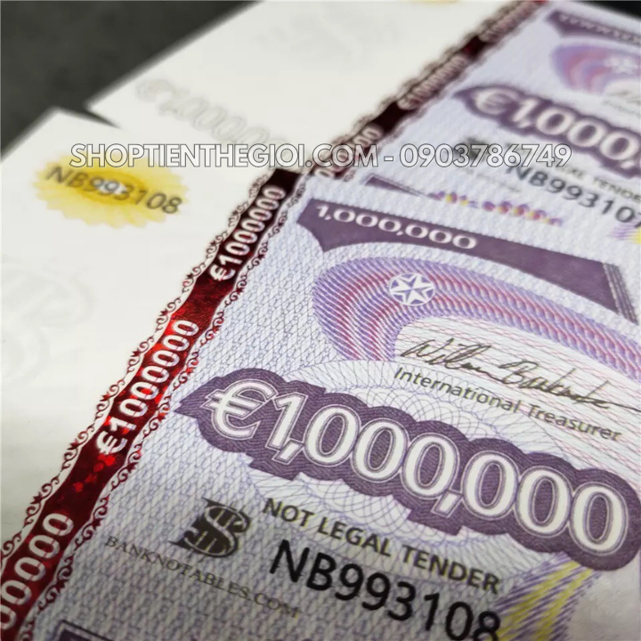 Tiền lưu niệm 1 triệu EURO dạ quang (Mẫu 2) - SP005598